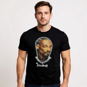 Snoop Dog Graphic Tee Black Sz XL Rap Hip Hop Nostalgia Streetwear Shirt